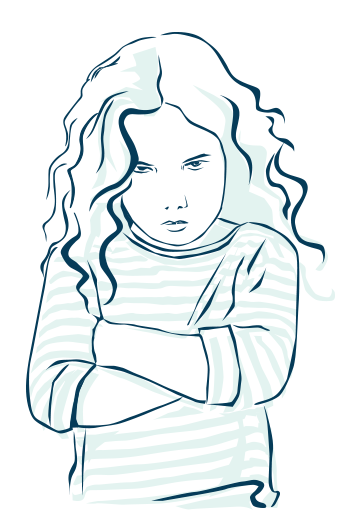 Illustration für Praxis Luebbert, maedchen